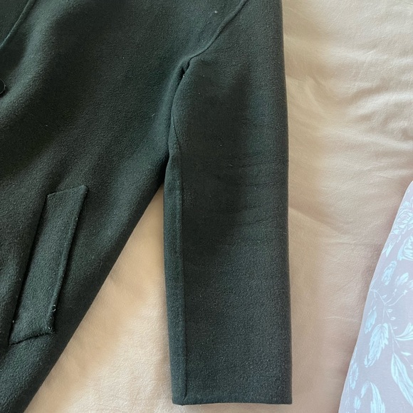 Lamarque forest green oversized wool jacket size small. - Picture 3 of 5